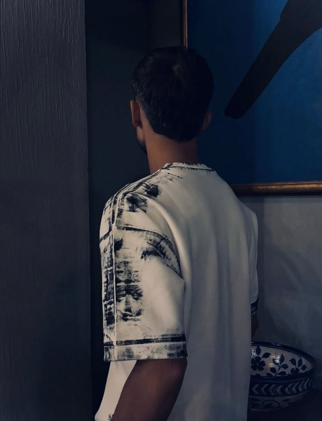Nayab classic white tee.